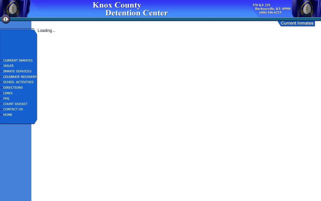 McCreary County booking roster official Knox inmate list